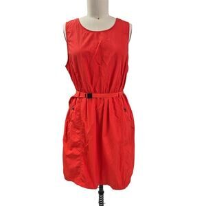 Avia Red/Orange Sport Dress Pockets Adjustable Waist Plus Size 16-18 NWOT